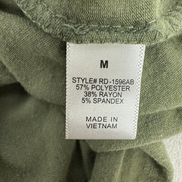 Zenana Premium Womens Green Midi Dress with Pockets Size Medium - Picture 6 of 6